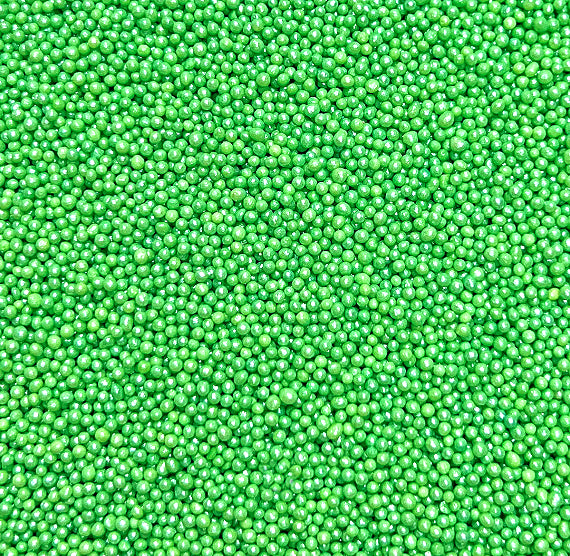 Shimmer Deep Mint Green Nonpareils | www.sprinklebeesweet.com