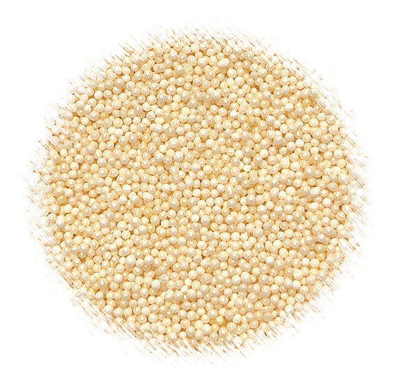 Shimmer Creamy Ivory Nonpareils | www.sprinklebeesweet.com