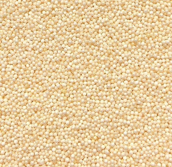 Shimmer Creamy Ivory Nonpareils | www.sprinklebeesweet.com