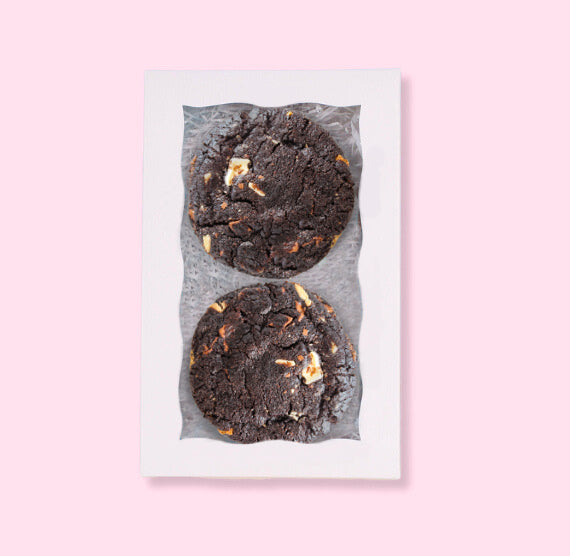 Two Piece White Cookie Box Set with Window: 7 x 4 3/8 x 1.25" | www.sprinklebeesweet.com