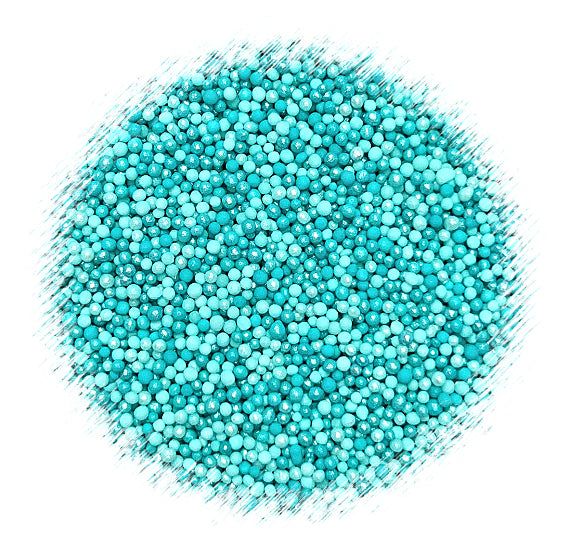 Ombré Nonpareils Mix: Aqua | www.sprinklebeesweet.com