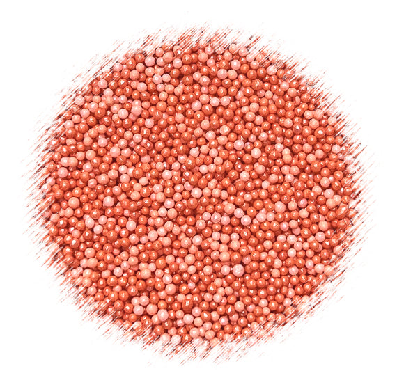 Ombré Nonpareils Mix: Coral | www.sprinklebeesweet.com