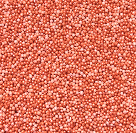Ombré Nonpareils Mix: Coral | www.sprinklebeesweet.com
