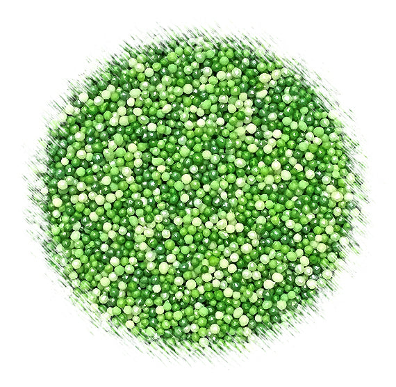 Ombré Nonpareils Mix: Green | www.sprinklebeesweet.com
