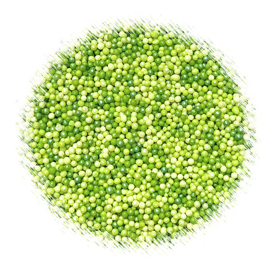 Bulk Nonpareils: Ombre Lime Green | www.sprinklebeesweet.com