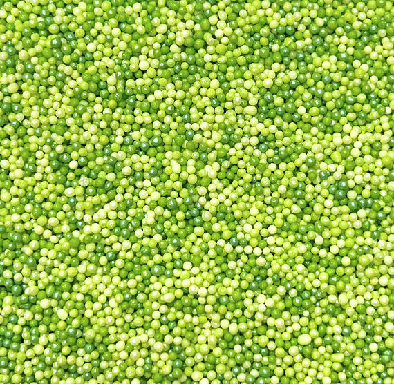 Bulk Nonpareils: Ombre Lime Green | www.sprinklebeesweet.com