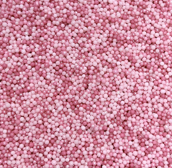 Ombré Nonpareils Mix: Mauve Pink | www.sprinklebeesweet.com