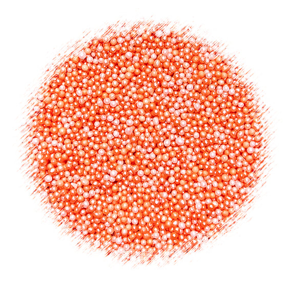 Bulk Nonpareils: Ombre Melon Orange | www.sprinklebeesweet.com