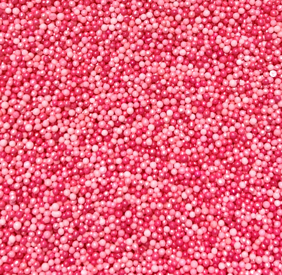 Ombré Nonpareils Mix: Pink | www.sprinklebeesweet.com