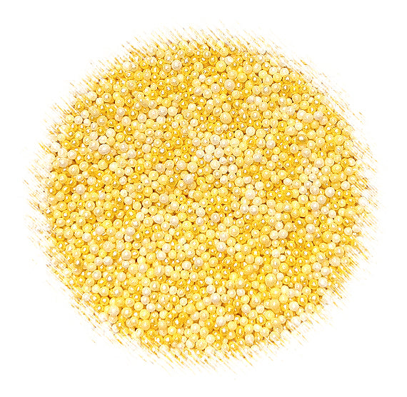 Ombré Nonpareils Mix: Soft Yellow | www.sprinklebeesweet.com