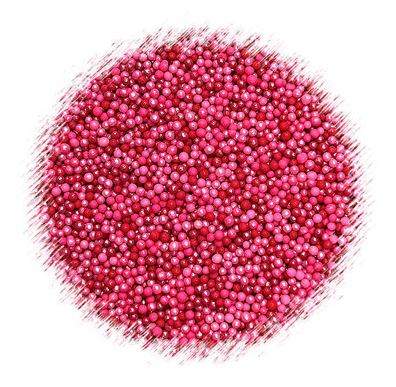 Bulk Nonpareils: Ombre Vivid Pink | www.sprinklebeesweet.com