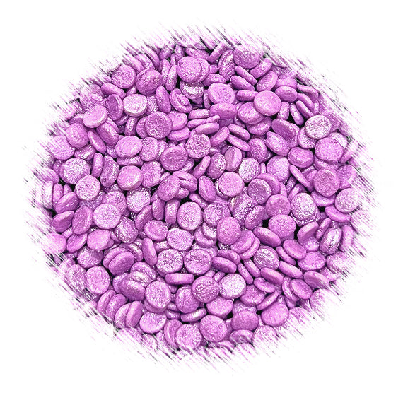 Sprinkle-It® Shimmer Confetti Dot Sprinkles: Orchid Purple | www.sprinklebeesweet.com