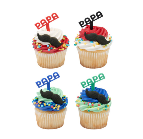 Papa Cupcake Picks | www.sprinklebeesweet.com