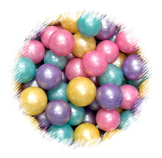 Jumbo Sugar Pearls: Shimmer Pastel | www.sprinklebeesweet.com