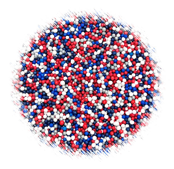 Patriotic Nonpareils Mix | www.sprinklebeesweet.com
