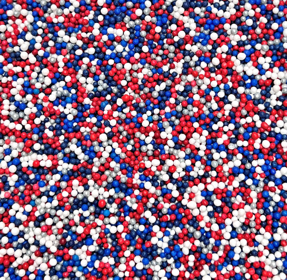 Patriotic Nonpareils Mix | www.sprinklebeesweet.com