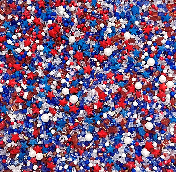 Sugarfetti™ Sprinkle Mix: Patriotic | www.sprinklebeesweet.com