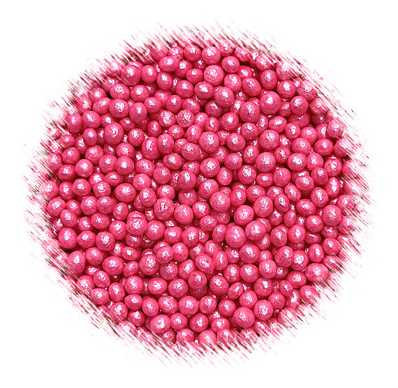 Sprinkle-It® Tiny Chocolate Crispy Pearls: Shimmer Pink | www.sprinklebeesweet.com