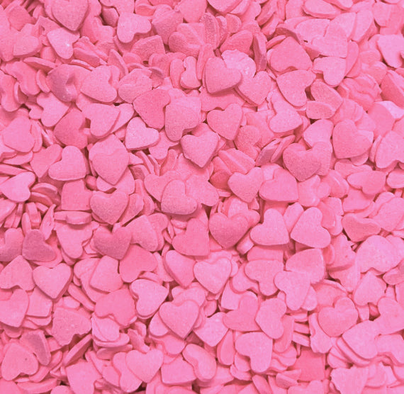 Pink Heart Sprinkles | www.sprinklebeesweet.com