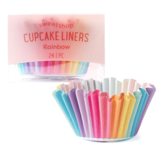 Sweetshop Cupcake Liners: Rainbow | www.sprinklebeesweet.com