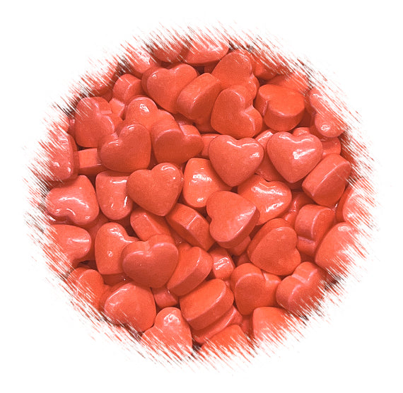 Red Heart Candy Sprinkles: Small | www.sprinklebeesweet.com