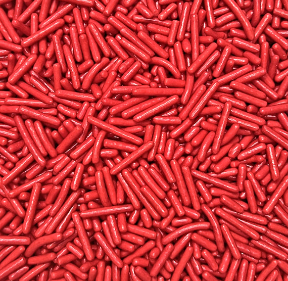 Cherry Red Jimmies | www.sprinklebeesweet.com