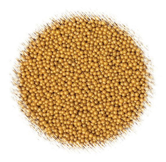 Shimmer Classic Gold Nonpareils | www.sprinklebeesweet.com