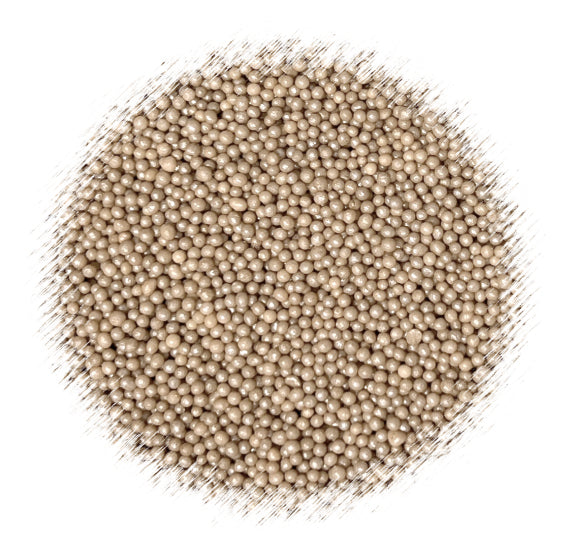 Shimmer Light Brown Nonpareils | www.sprinklebeesweet.com