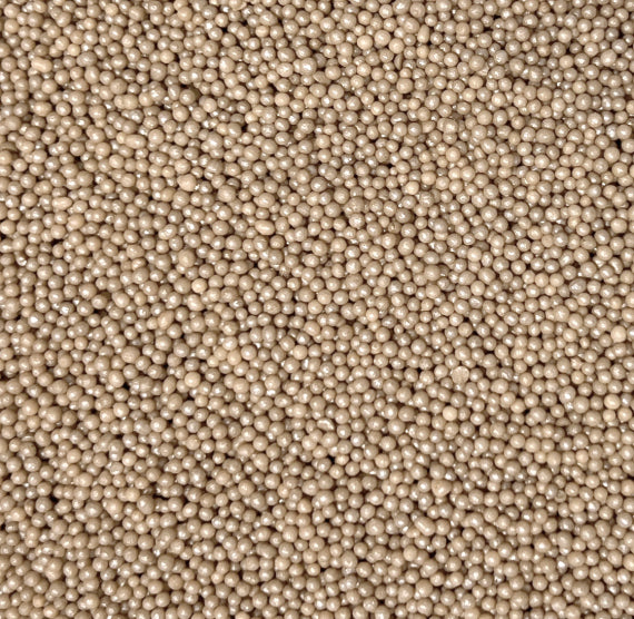 Shimmer Light Brown Nonpareils | www.sprinklebeesweet.com