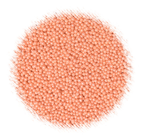Shimmer Light Coral Nonpareils | www.sprinklebeesweet.com
