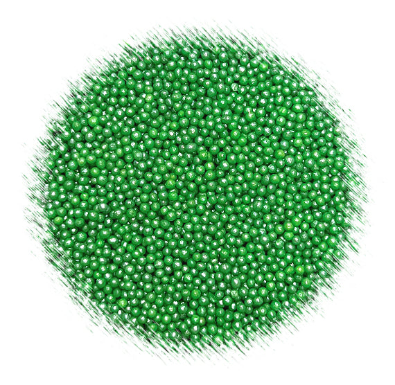Shimmer Grass Green Nonpareils | www.sprinklebeesweet.com
