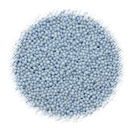 Shimmer Pale Gingham Blue Nonpareils | www.sprinklebeesweet.com