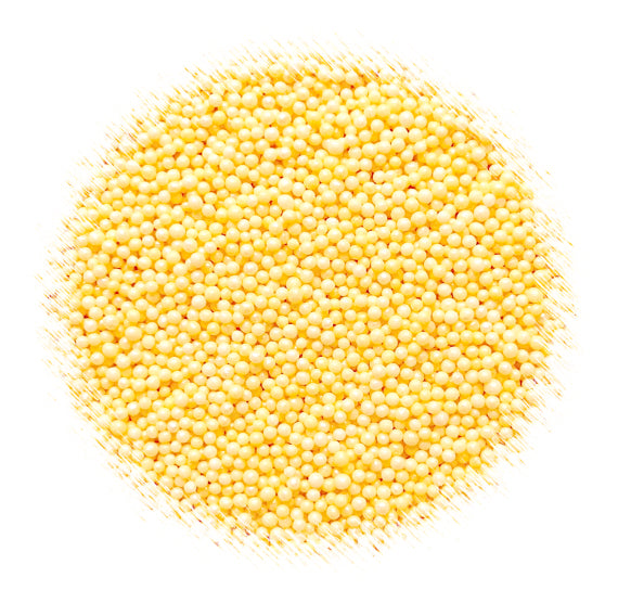 Shimmer Soft Yellow Nonpareils | www.sprinklebeesweet.com