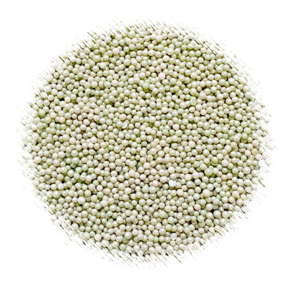 Shimmer Pale Fern Green Nonpareils | www.sprinklebeesweet.com