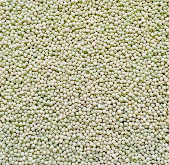 Shimmer Pale Fern Green Nonpareils | www.sprinklebeesweet.com