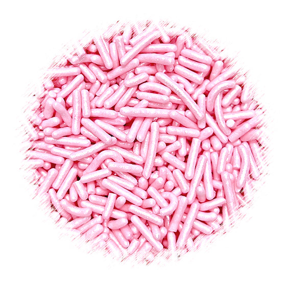 Shimmer Baby Pink Jimmies | www.sprinklebeesweet.com