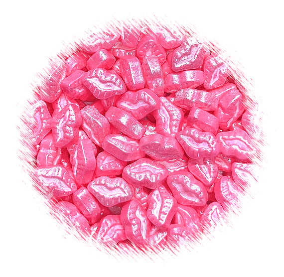 Shimmer Pink Lips Candy Sprinkles | www.sprinklebeesweet.com