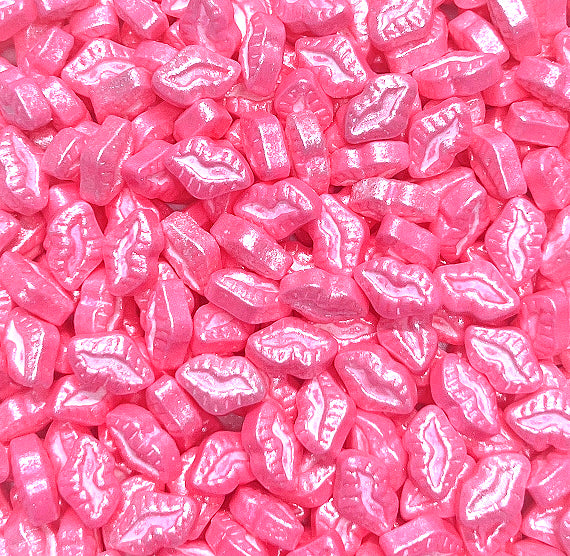 Shimmer Pink Lips Candy Sprinkles | www.sprinklebeesweet.com