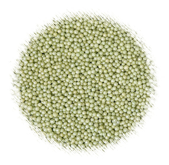 Shimmer Sage Green Nonpareils | www.sprinklebeesweet.com