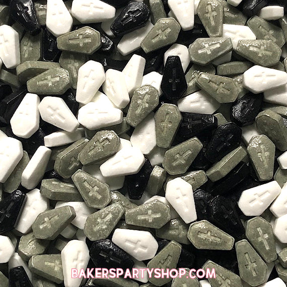 Halloween Candy Sprinkles: Coffin | www.sprinklebeesweet.com