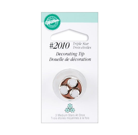 Wilton Triple Star Frosting Tip #2010 | www.sprinklebeesweet.com