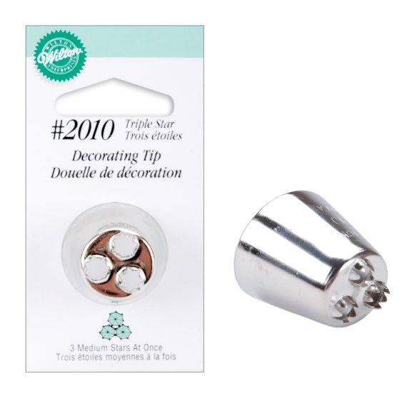 Wilton Triple Star Frosting Tip #2010 | www.sprinklebeesweet.com