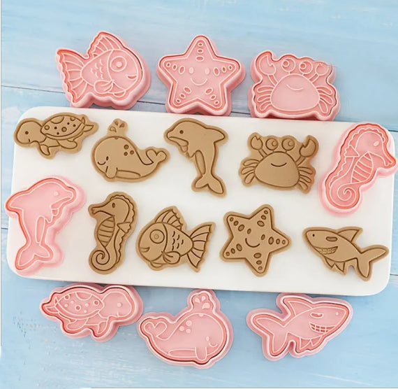 Under the Sea Cookie Cutter & Stampers Set | www.sprinklebeesweet.com