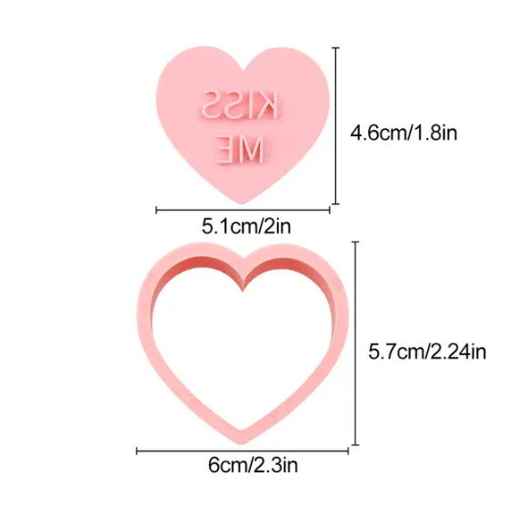 Valentine's Day Cookie Cutter Stampers Set | www.sprinklebeesweet.com