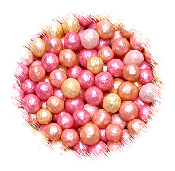 Sprinkle-It® 6mm Chocolate Crispy Pearls: Shimmer Warm Tone Mix | www.sprinklebeesweet.com