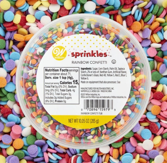 Wilton Rainbow Dot Sprinkles | www.sprinklebeesweet.com