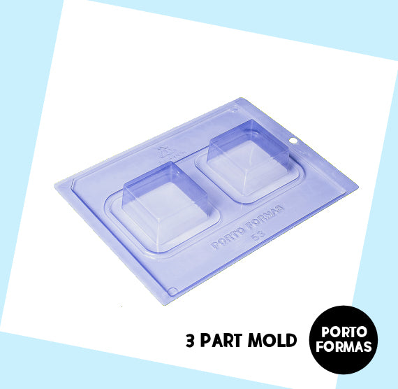 Square Cake Bar Mold: 3 Part Mold | www.sprinklebeesweet.com