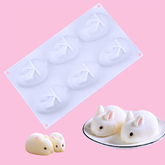 Silicone Bunny Mold: 3D 2.5" | www.sprinklebeesweet.com