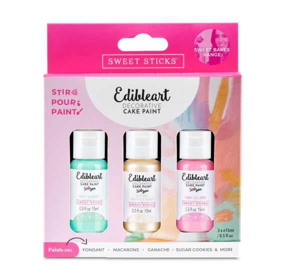 Edible Art Paint Set: Sweet Bakes Pastel | www.sprinklebeesweet.com