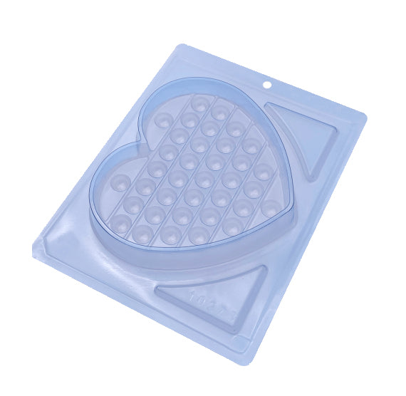 BWB 3 Part Pop It Mold: 10273 Heart | www.sprinklebeesweet.com